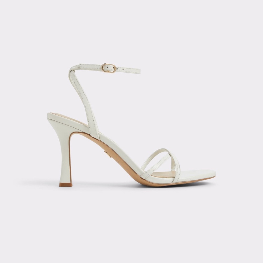 ALDO White Strappy Heels